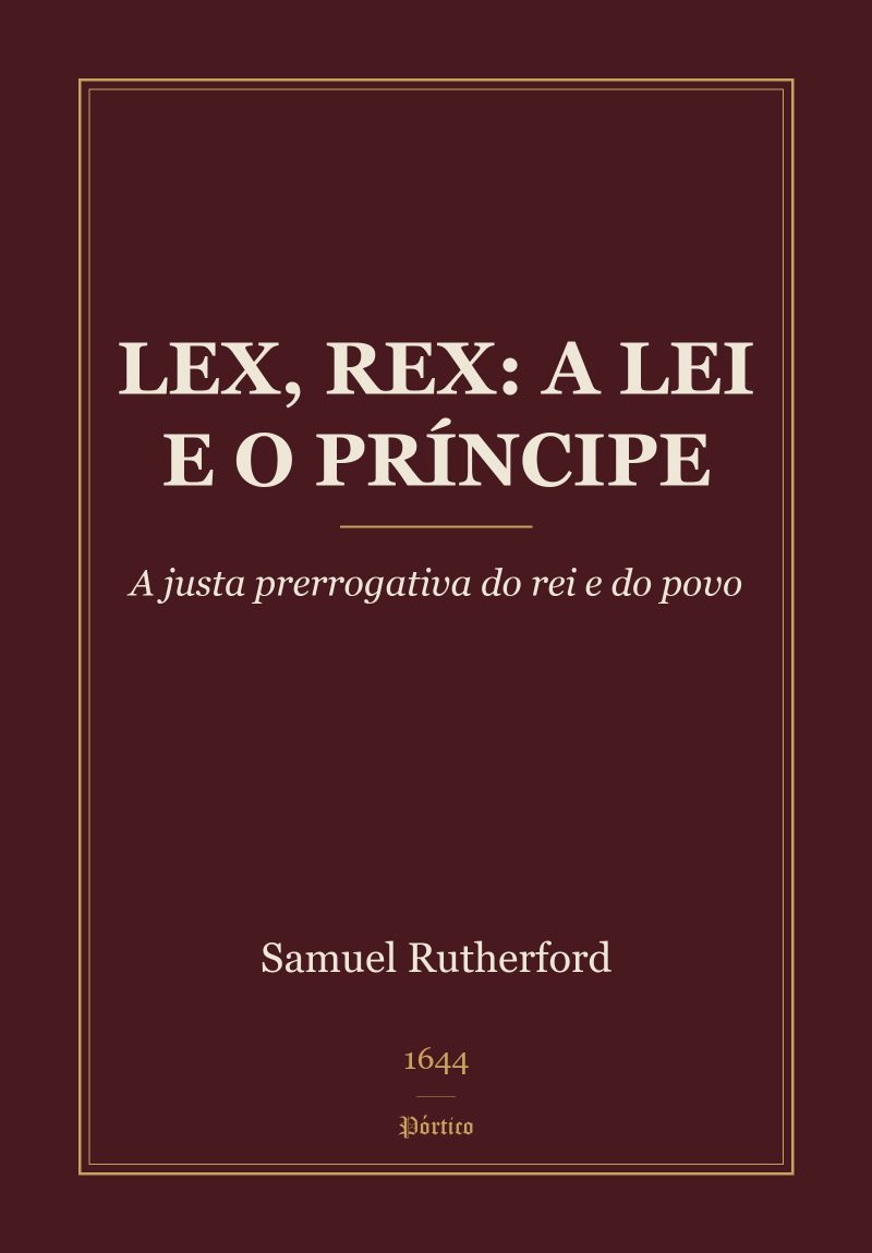 Capa de Lex, Rex: A Lei e o Príncipe