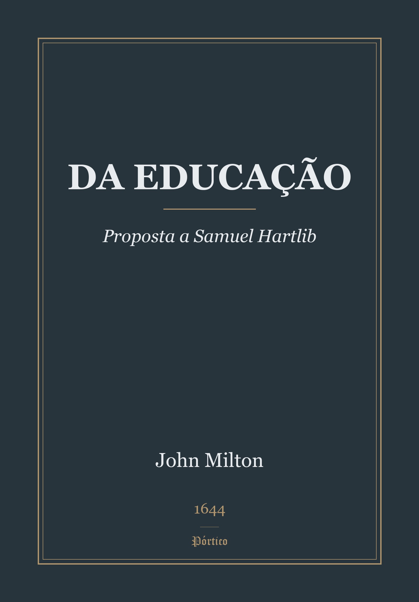 Capa de Da educação