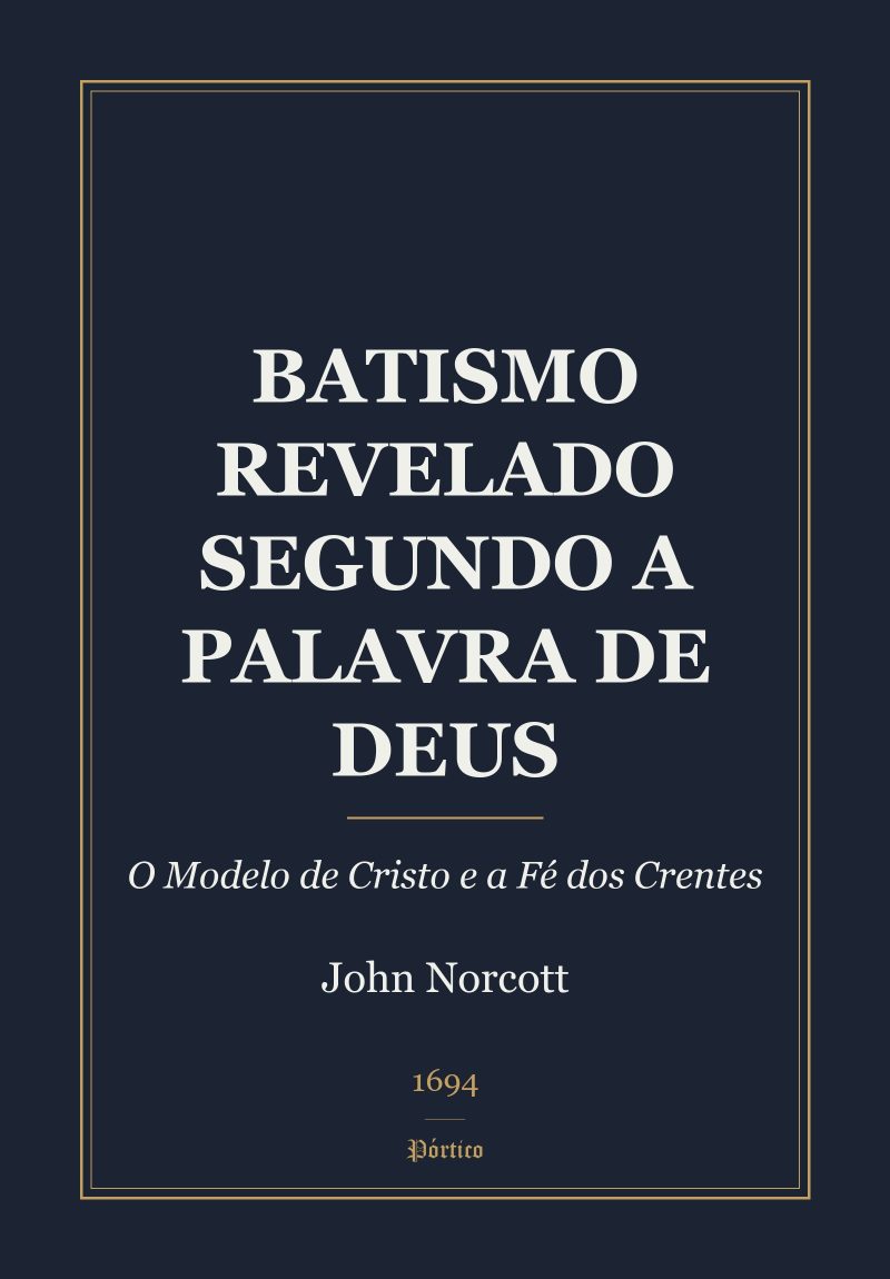 Capa de Batismo Revelado Segundo a Palavra de Deus